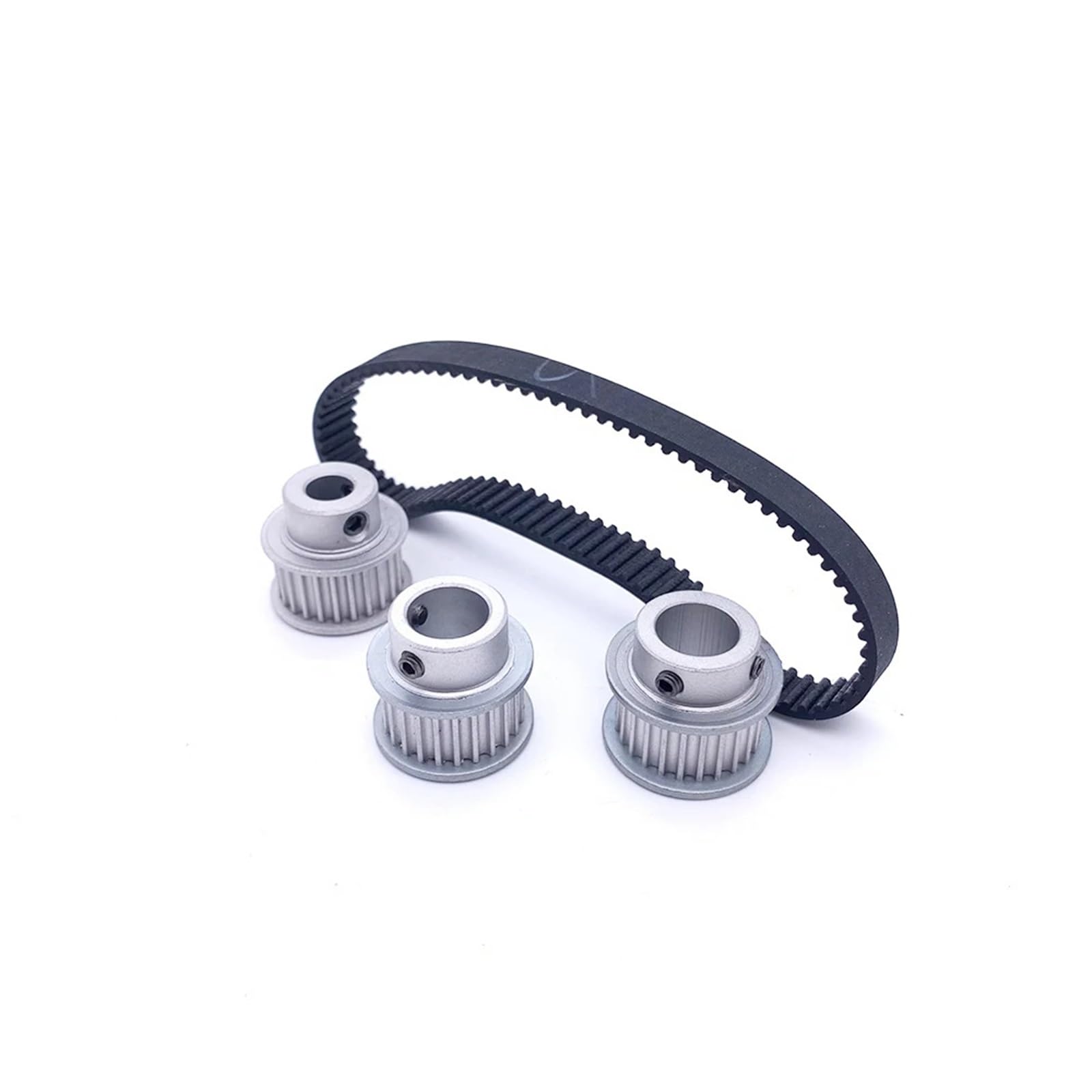 Puleggia dentata 32T 2GT alesaggio 4-12mm larghezza 6-15mm alluminio(Bore-4mm,5PCS_BELT WIDTH-10MM)