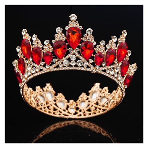 Tiara para niñas corona de cristal barroca ideal como regalo de comunión y bodas