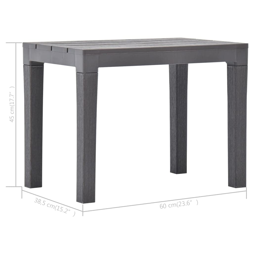 vidaXL Lot de 2 Bancs de Jardin, Chaises de Parc, Sièges de Patio avec Lattes, Meubles de Terrasse, Banc d' Extérieur, Moka Plastique