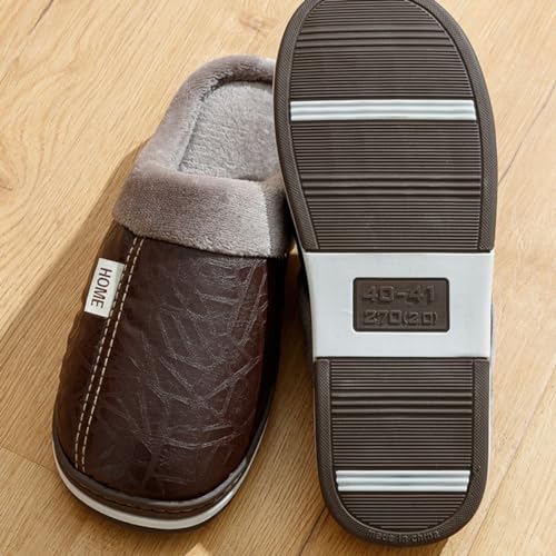 Pantufa Grande Aconchego para Inverno (Marrom, BR, Adulto, Faixa Numérico, 41, 42)
