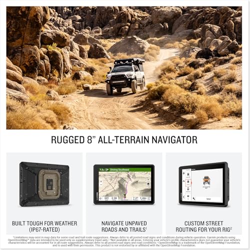 Image of Garmin Tread 2 - Overland Edition, Rugged 8-inch All-Terrain Navigator for Off-The-Grid Travels