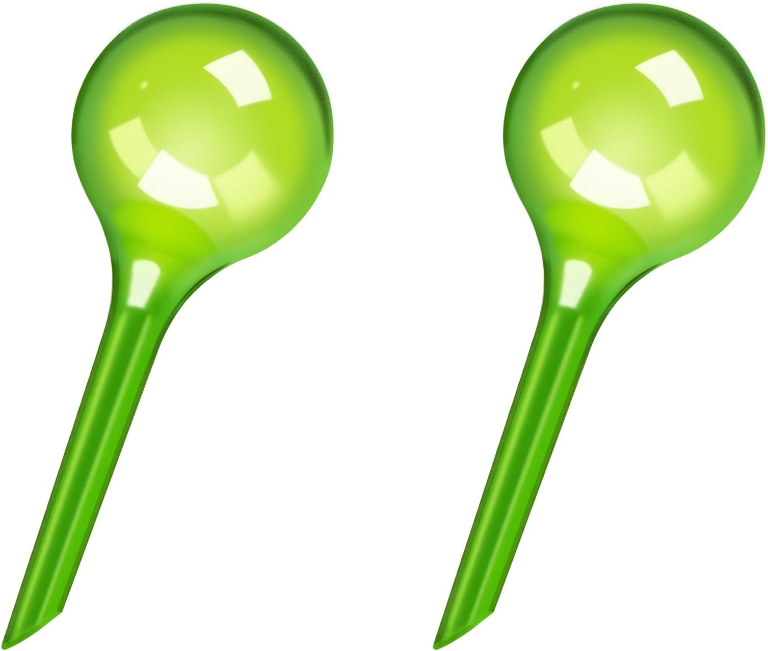 2 Pack Small Self-Plant Watering Globes – Automatic Plant Waterer Bulbs, Plant Watering System for Indoor and Outdoor Potted Houseplants, Plant Watering Devices (Green, Small Size)