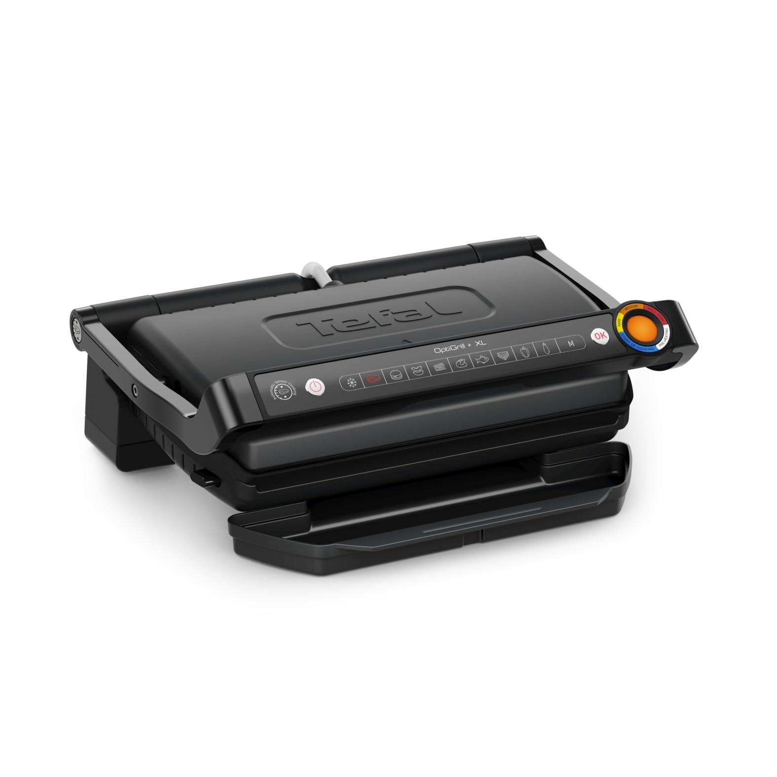 Tefal Optigrill+ XL GC727810 - Schwarz - Metall - Rechteckig - Tasten - 800 cm? - 400 x 200 mm (GC7278)