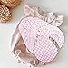 eoscasely Baby Closet Divider, Baby Wardrobe Organizer, Double-Sided Design, Nursery Decor Clothes Hanger Dividers for Sorting 8 Sizes from Newborn to 12+ Months (Pink)