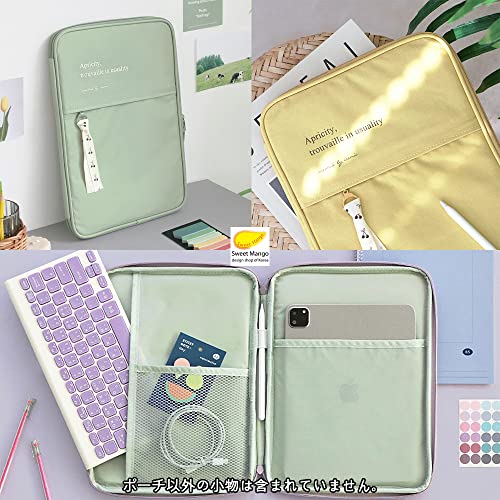 IC COTTONY Ipad Pouch 11 inch / 6 COLORS - タブレットケース ipad ポーチ アイパッドケース ipadケース (Cotton Blue)