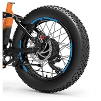 DualColorStampe Autocollants Jantes Vélo FAT BIKE 20'' Roue Vélo accessoires Fat bike VTT Stickers Jantes - B0089 (Jaune Fluorescent