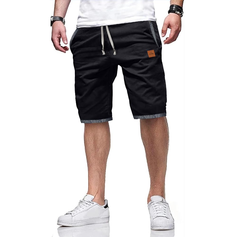 ZOXOZ Kurze Hosen Herren Shorts Herren Sommer Freizeit Chino Stretch Baumwolle mit Taschen