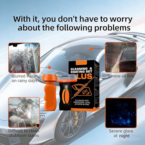 Cuidado del vidrio del vehículo mediante revestimiento hidrófobo duradero para ventanas de coche 5