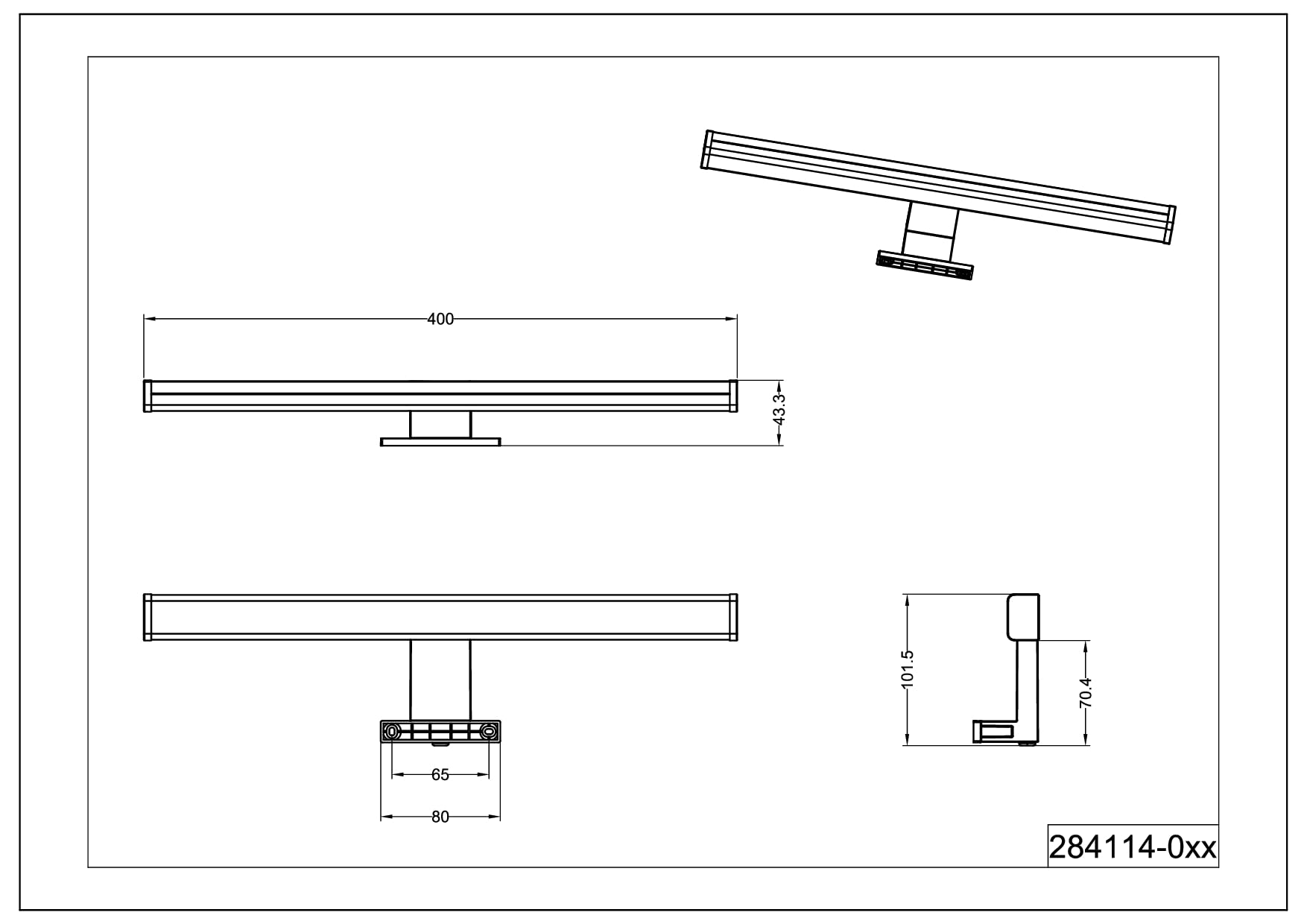 Trio Lighting Aplique LED Lino, 7.5W, 3000K