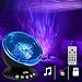 KBAYBO Remote Control Ocean Wave Projector 12 LED &7 Colors Night Light Projector with Built-in Mini Music Player for Living Room and Bedroom (Black)