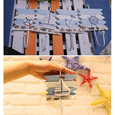 ZZ Lighting Creative Clothes Hook Towel Hat Coat Hangers for Cloakroom/Clothing Shop/Porch Beach Themed Wall Hooks… 51odXamiD+L. SS400