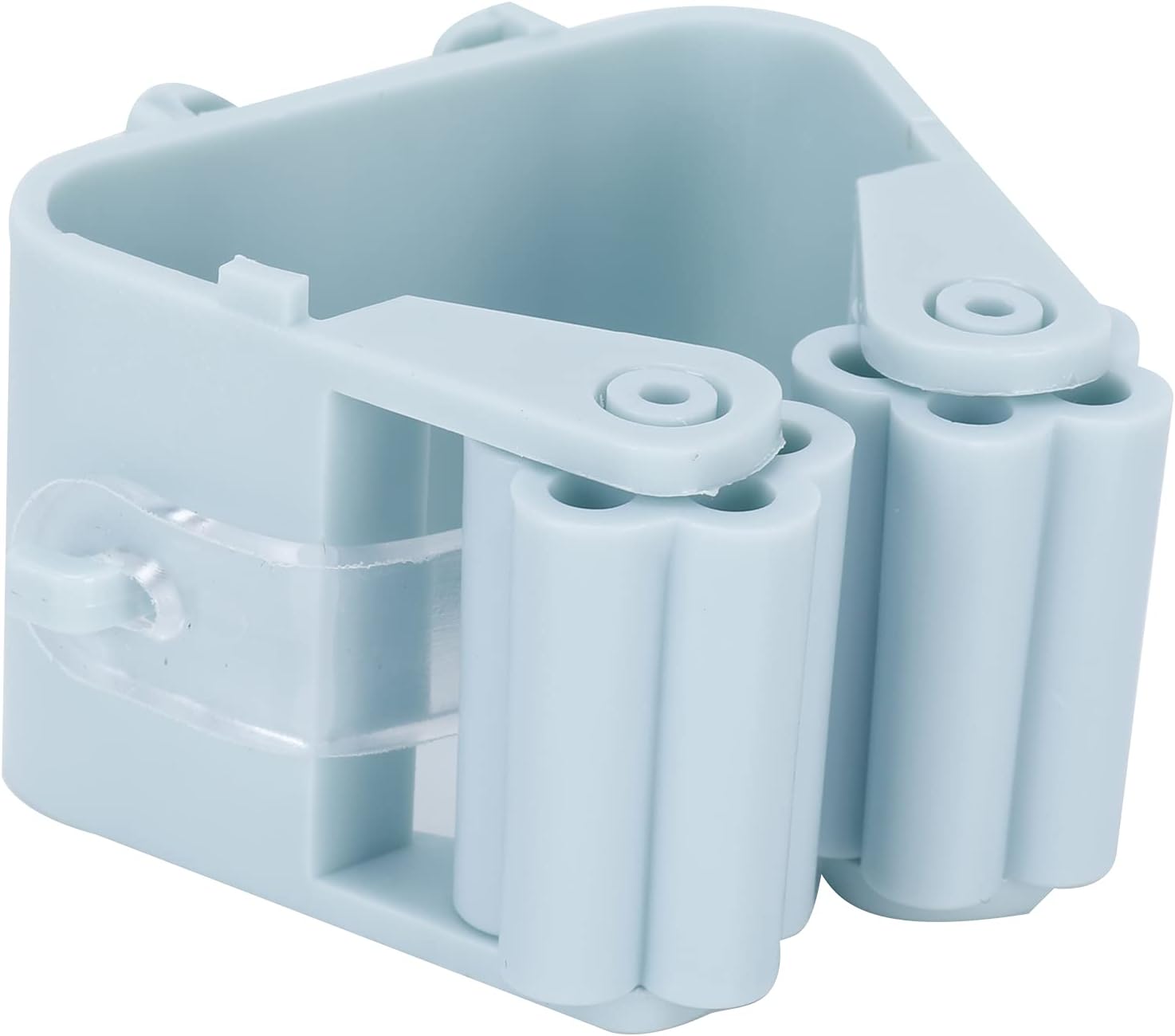 Mop Holder, Wall Mounted Storage Rack for Bathroom, Kitchen, Garden, Light Green, Durable, Non-Slip ABS Material for Smooth Walls, All-Purpose Shelf for Household Supplies