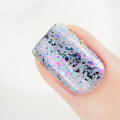 Image of ILNP Mayfield - Purple, Pink, Green, Gold, Blue Ultra Chrome Flakie Nail Polish