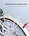 Viribus Womens Bike, 7 Speed Bike for Adults 24 in with Ratten Basket, Beach Cruiser Bike for Women, Step Through Bicycle for City Commuter, Retro Female Ladies Bicycle White 330 lb.