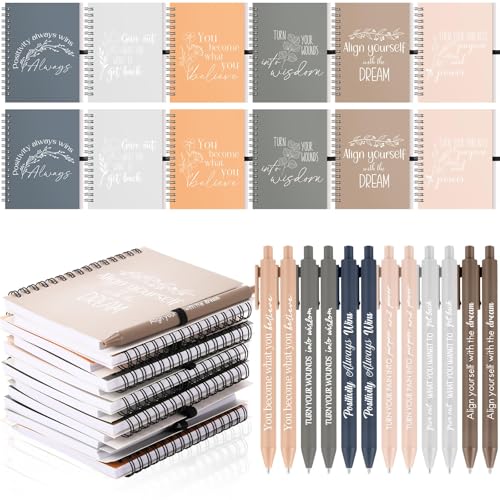 Carnet à spirale bloc-notes cadeaux inspirants pour femmes et étudiantes
