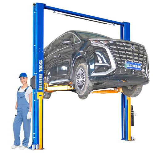 XK-1500L Auto Lift Car Lift 3+3 Enhanced Lifting Arm Capacity 15000 Lbs Overhead Truck Hoist with 36 Months Parts Replacement