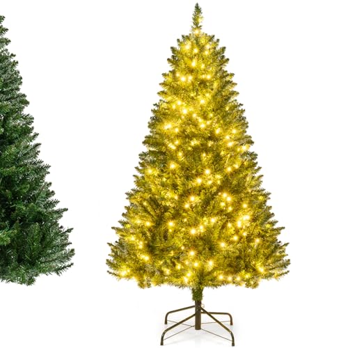 DREAMADE 5 FT Pre-Lit Christmas Tree, Hinged Xmas Tree