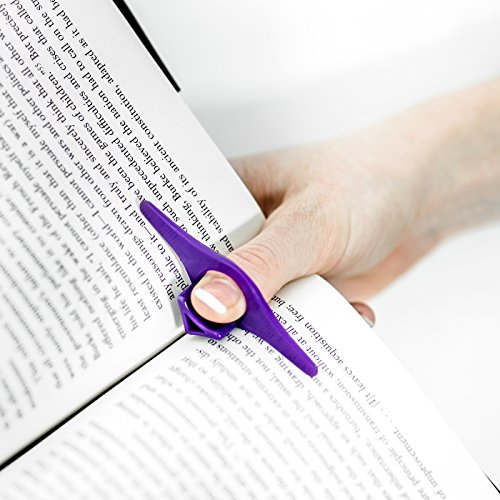 Thumb Thing Book Page Holder and Bookmark - Large Set of 3 (Assorted Colors) - Literary Gifts, Gift for Readers, Reading Accessories