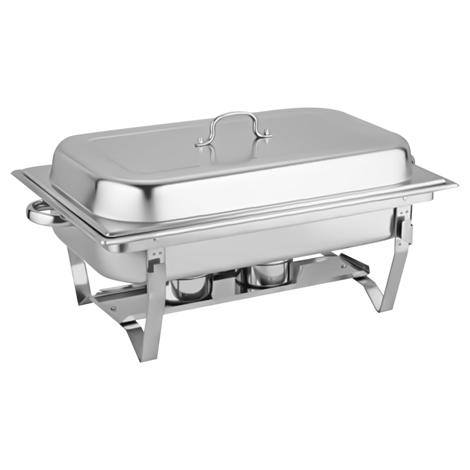 Składany 3-komorowy garnek do gotowania, 3 l, stal nierdzewna, pojemnik utrzymujący ciepło, nadaje się do cateringu, bufetu, na imprezy, 55,7 x 34 x 38,3 cm