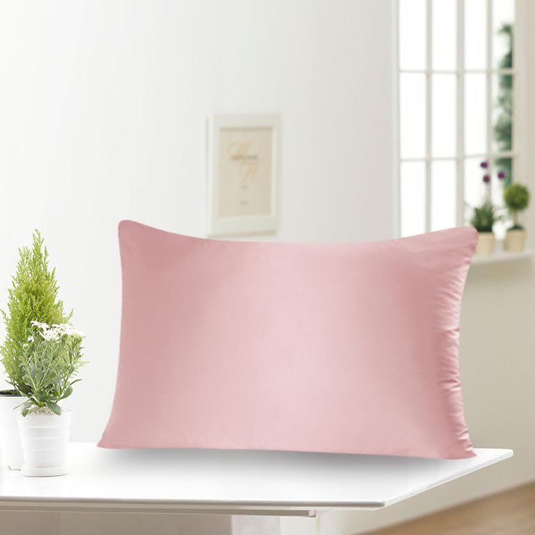 townssilk Federa su entrambi i lati 100% pura seta di gelso da 19 mm per la salute dei capelli e della pelle, federa per cuscino di dimensioni,con cerniera nascosta 1 pezzo 50x80cm dusty pink