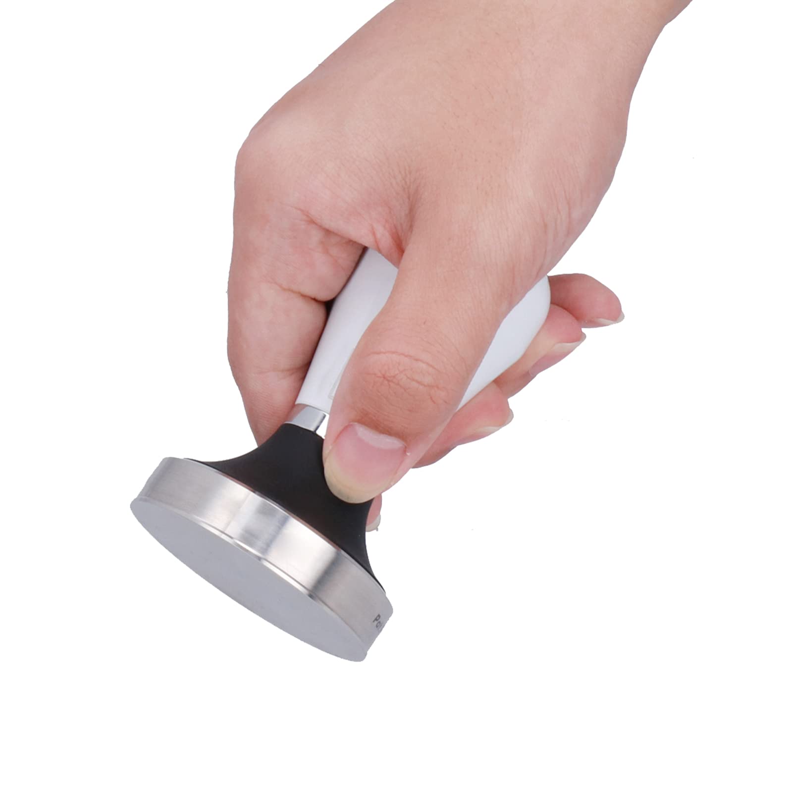 58.5mm Podstawa Ubijaka Do Kawy, Ubijak Do Espresso, Kawa Mielona Ze Stali Nierdzewnej Prasa Do Fasoli Młotek Galwaniczna Prasa Do Kawy Mielonej Ze Stali Nierdzewnej