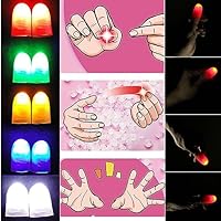 Sumrica Luces LED mágicas para dedos, luz para los pulgares,