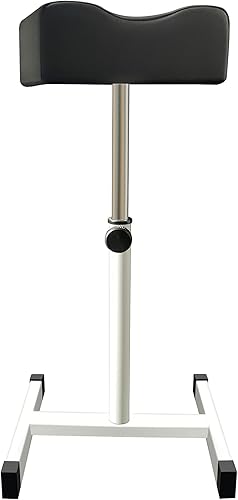 CHAOEEMY Pedicure - Reposapiés ajustable de altura para técnico con patas antideslizantes, equipo de uñas, spa, color negro