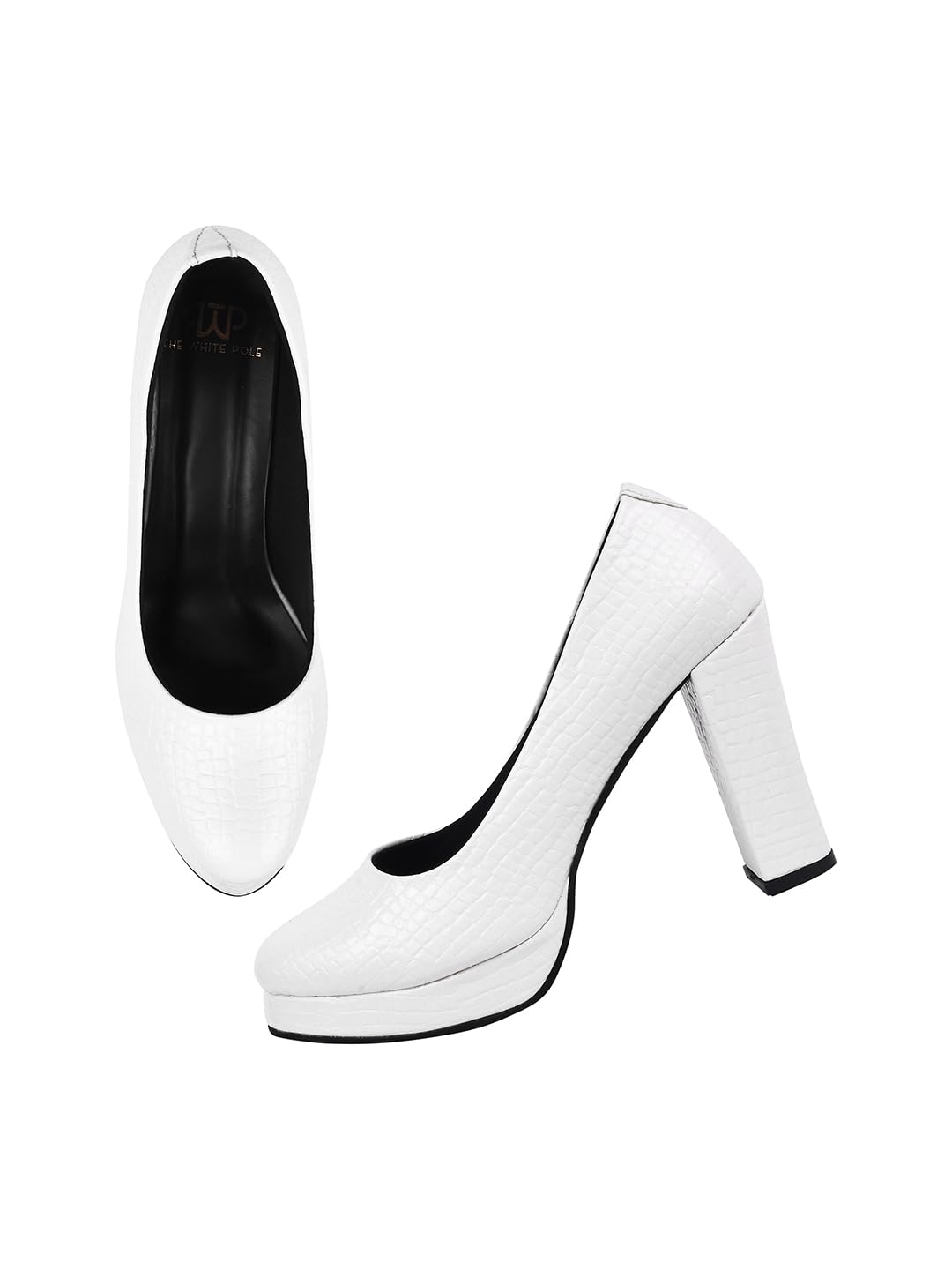 The White Pole Attractive Embellished Block Heel Mules Sandals For Womens And Girlss (B0D4VCB48S) Amazon Price History, Amazon Price Tracker
