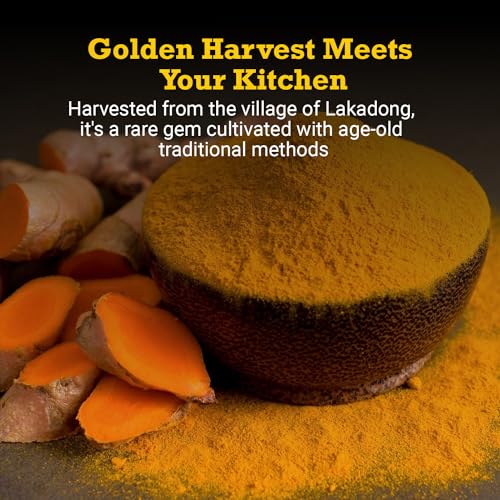 Image of First Bud Organics Golden Spice Lakadong Turmeric Powder - 250gm | Organic Turmeric Powder & 10 to 12% High Curcumin Certified | Chemical Free Haldi & Sourced From Jaintia Hills, Meghalaya