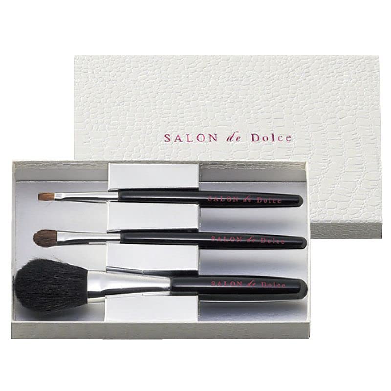 Kumano Yugodo Makeup Brush Set of 3 Face Shadow Lip Made in Japan