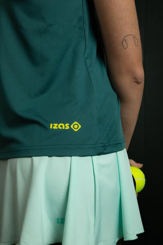 IZAS Canotta da Donna per Padel - Traspirante e Funzionale, libertà di Movimento, Tessuto Traforato, Leggera