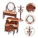 FUNOMOCYA 1 Set Mini House Miniature Furniture for Includes Dresser Chair and Desk for Dollhouses and Play Scenes Smooth and Charming Design