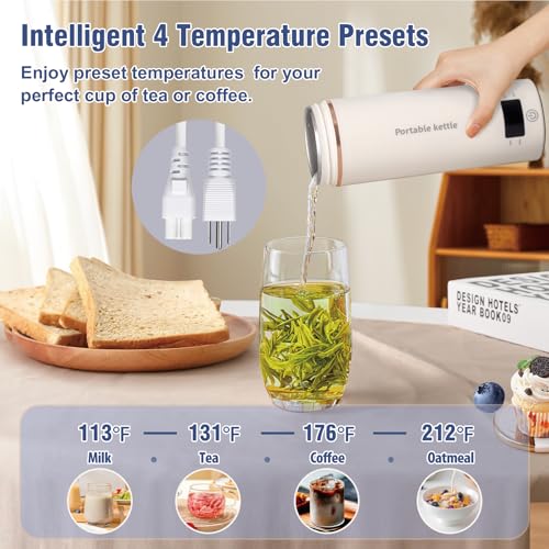 Touxila SY-618 Travel Electric Kettle Portable Mini Kettle,Small Hot Water Boiler thumb #2