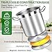 STOCKPOT 35 Quart Commercial Grade Large Stock Pot - Soup Pot with Lid - Non-Nickel Stainless Steel - Healthy Cookware Polished Stockpots - Heavy Duty - 8.8Gallon