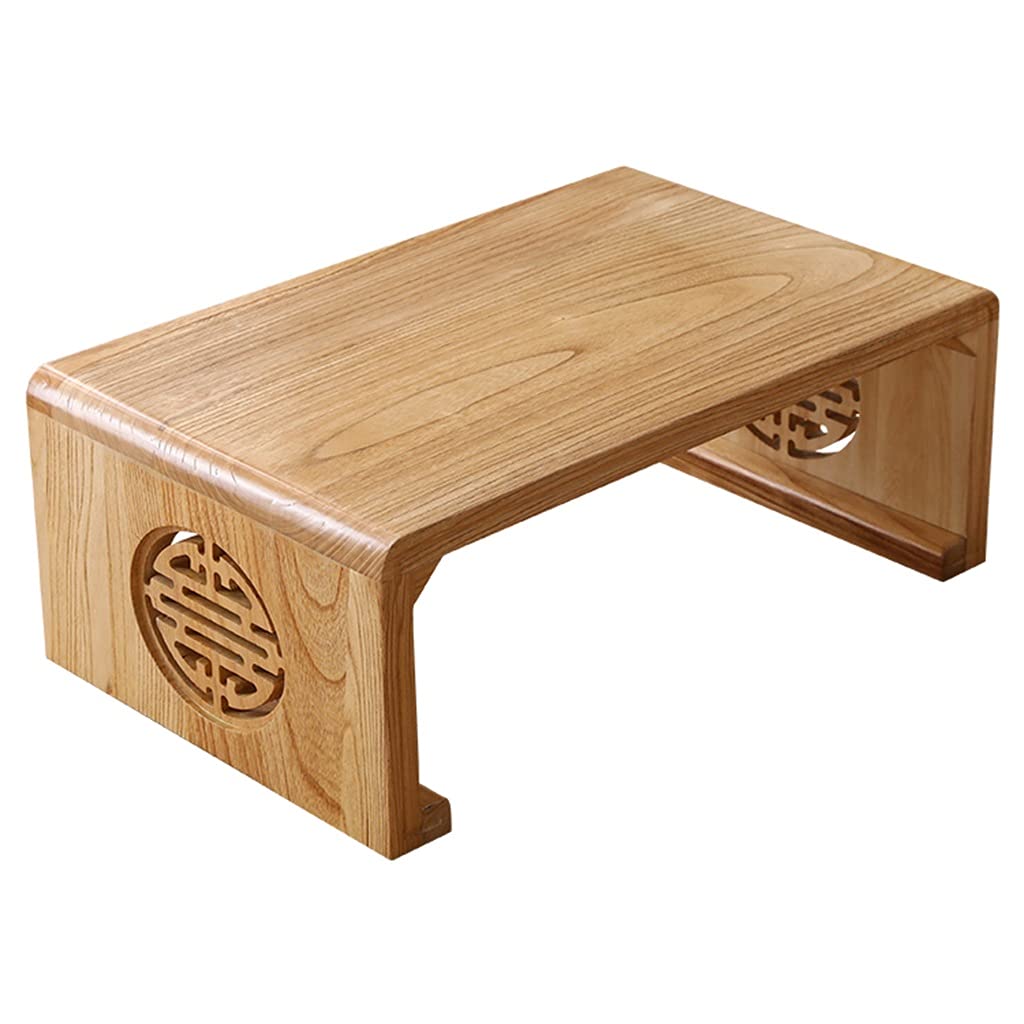 Table basse chinoise en bois 60x40x30 cm pour salon et salon de thé