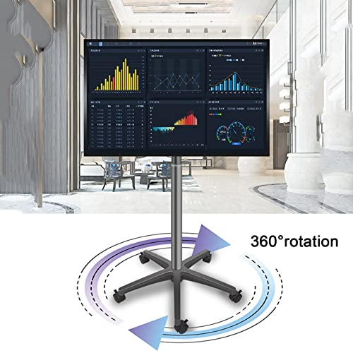 Soporte móvil para TV con ruedas y altura ajustable miniatura 5
