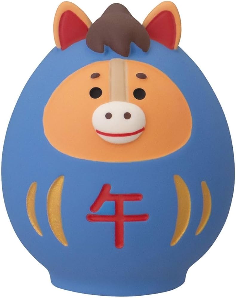 Amazon.co.jp: デコレ コンコンブル 馬だるま 馬だるま 約30×32×h38