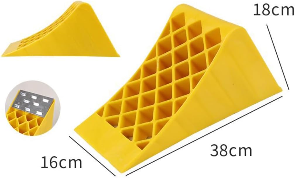 Large Level Up Ramp Camper Leveler 2 Pack 4 Ton - RV Caravan Leveling Ramp Blocks, Includes Two Chocks Heavy Duty/2525, 464895