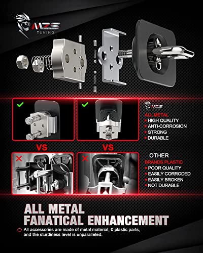 Mzs Tie Down Anchors, All Metal Retractable D-Ring Compatible With Ram/F150/Super Duty/Ranger/Silverado/Sierra - 4000 Lbs Capacity - Top Side (Of 2) #TOP2