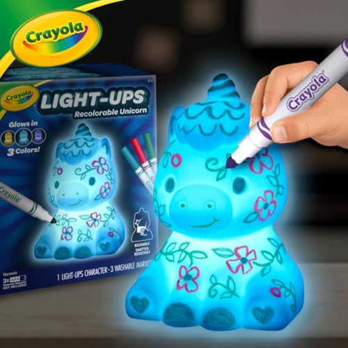 Crayola Light Ups - Unicorn, Reusable Holiday Craft, Glow In The Dark, Unicorn Gift for Kids, Decoration Craft, Toys & Gifts for Kids - image 6