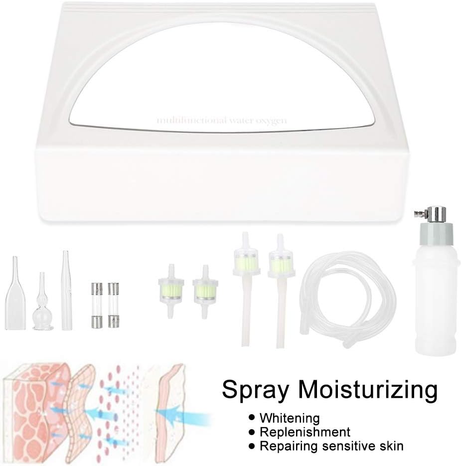 ZJchao Blackhead Removal Moisturizing Beauty Machine 2 in 1 Professional Facial Cleanser Vacuum Suction Device with Spray Function for Deep Pore Cleaning Whitening Sensitive Skin (US Plug 110V)