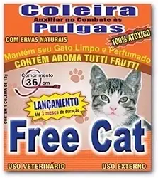 Coleira Anti Pulgas e Carrapatos para Gatos Free Cat – 100% Natural, À Prova D’água, Longa Duração (3 Meses de Proteção), Ajustável e Segura – Proteção Natural Contra Pulgas e Piolhos