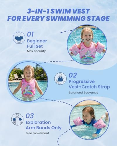 Image of Gogokids Puddle Float Jumper 24-66 Pounds, Toddler Swim Vest Kids Floaties