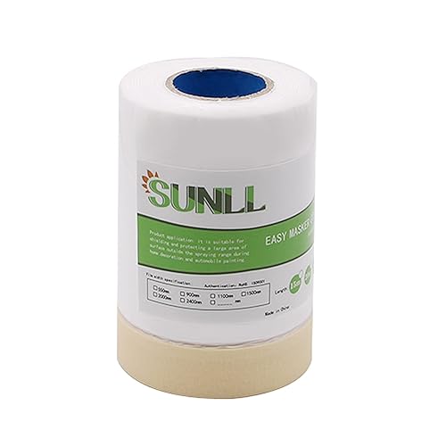 Cinta y cortina, película adhesiva precintada, para cubrir automóviles, pintura y enmascarar, 22 pulgadas x 66 pies disponible en Yaxa Venezuela