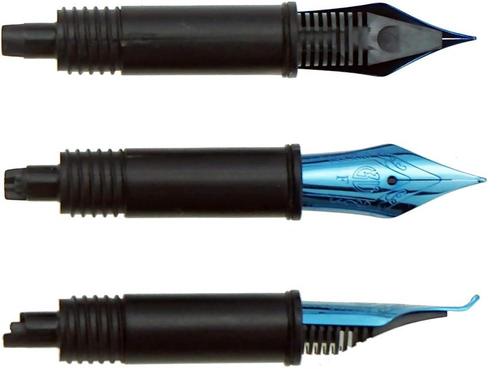 Set of 3 Hongdian Fountain Pen Blue Nibs (Fine, Extra Fine and Bent Nib) for Black Forest 1850, 1851,6013, 517S and 517D Series - Image 4