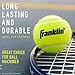 Franklin Sports Pressureless Tennis Balls - Official Size Low Pressure + Bounce Tennis Balls - Great for Training + Practice - 12 Pack Bag - All Court Surfaces