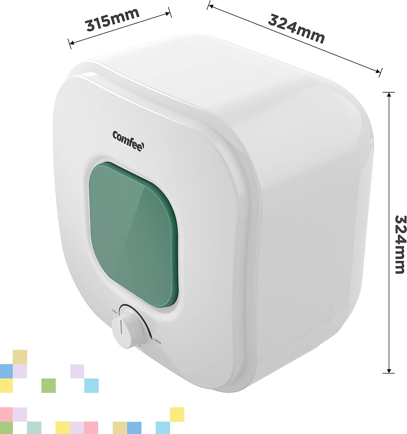 COMFEE' Scaldabagno Elettrico 10 Litri – D10-15VEO – Sopra lavello ad accumulo - Leggero, compatto facile da installare – ideale per piccole utenze – Classe di efficienza energetica A