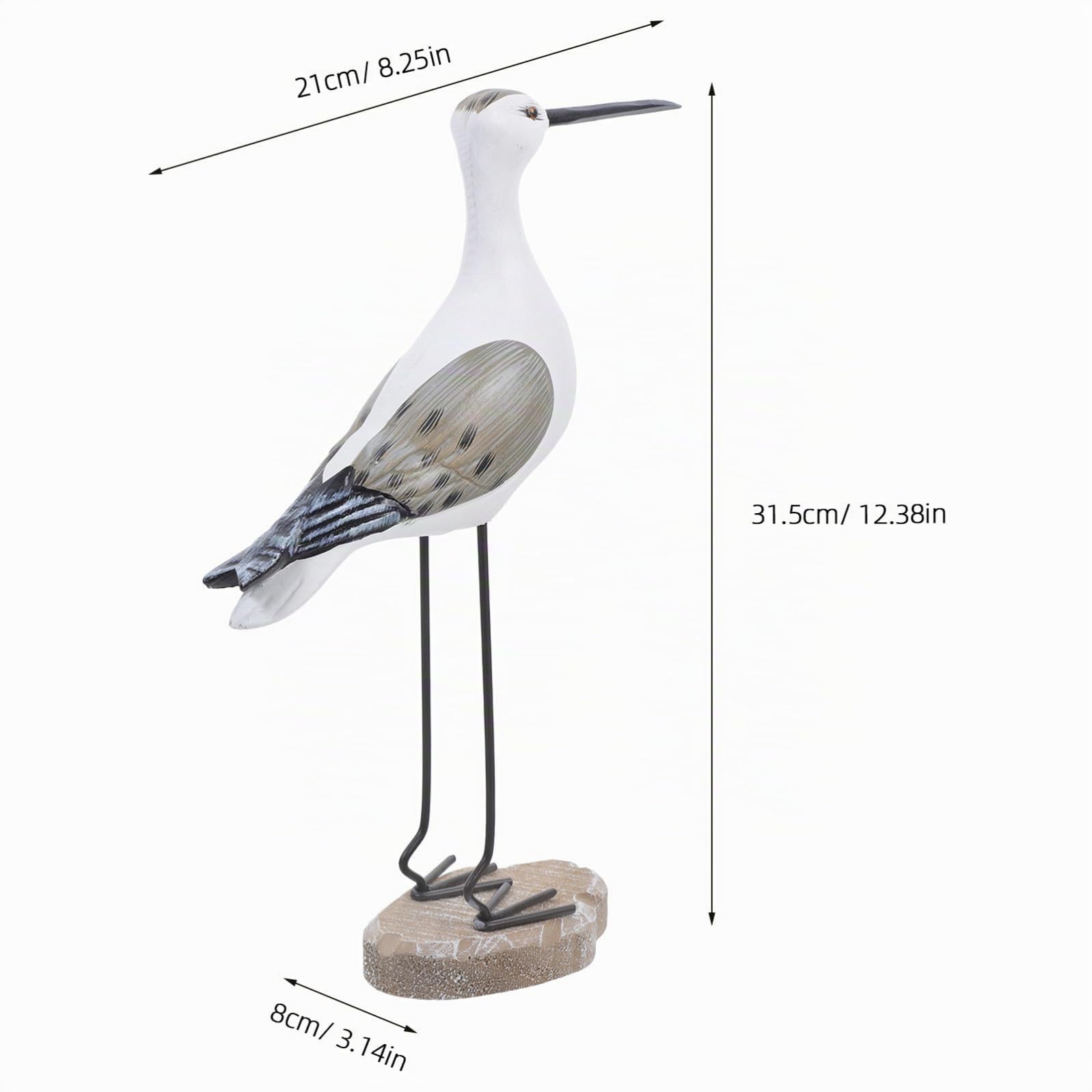 Gatuida 2 Stück Möwe-Ornament Möwen Ornamente Dekorationen Vogelschmuck Für Zu Hause Groß Simulationsvogel Möwe Mini Ornamente Mit Meeresmotiven Basierend Seevogel Küsten Strand Holz