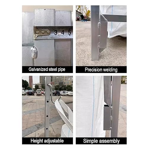 Support en métal pour sac robuste avec base stable extérieure