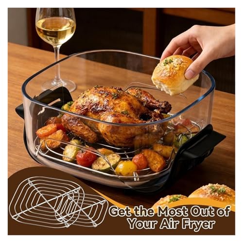 Support en acier inoxydable grillé pour friteuse à air chaud Pro
